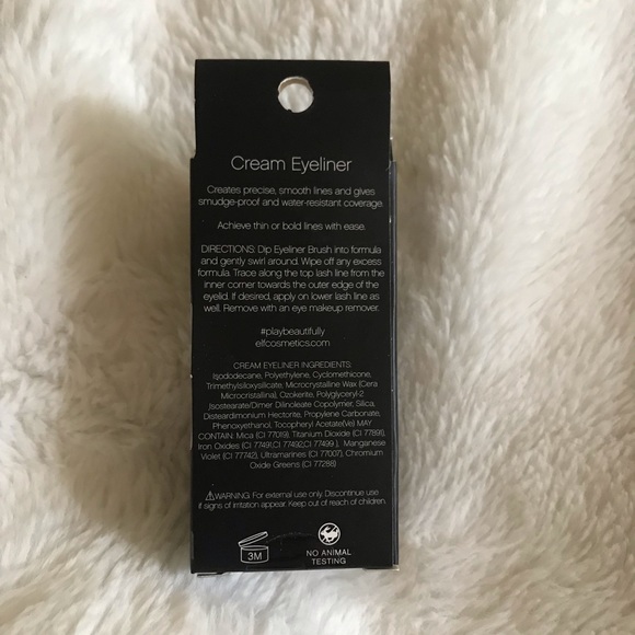 Elf Cream Eyeliner Black
.17oz 4.7g
Brand new - Picture 2 of 3